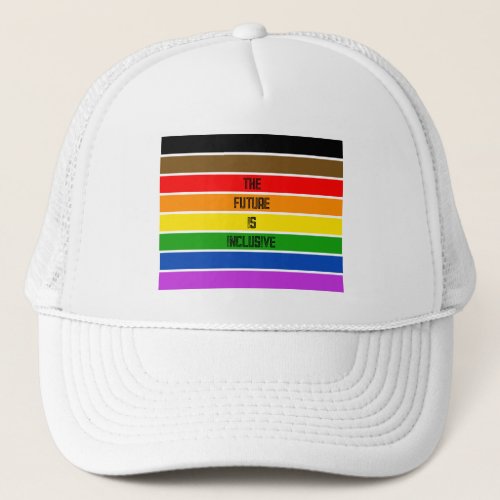 Personalised LGBTQ People of Color Inclusive Flag Trucker Hat