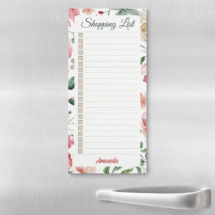 Personalised Lined Shopping List Notepad   