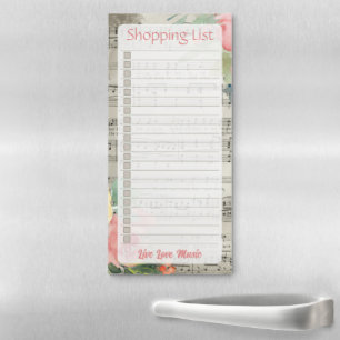 Personalised Lined Shopping List Notepad   