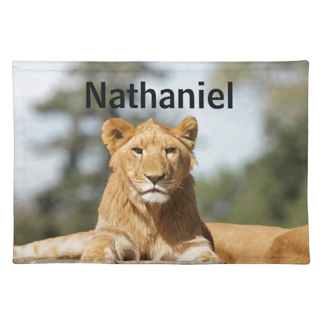 Personalised Lion Placemat (Front)