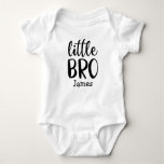 Personalised Little Bro Baby Bodysuit Name