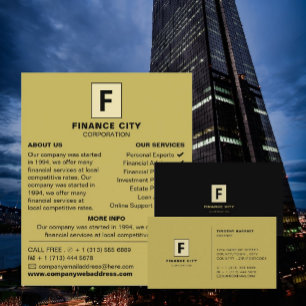 Personalised Logo, Business & Finance Advertising Flyer