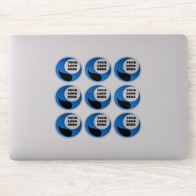 Personalised Logo Clear Vinyl Stickers (Computer)