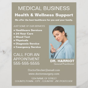 Personalised Logo, General Practitioner, Nurse Flyer
