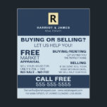 Personalised Logo, Realtor, Estate Agent Flyer<br><div class="desc">Personalised Logo,  Realtor,  Estate Agent Advertising Flyers By The Business Card Store.</div>