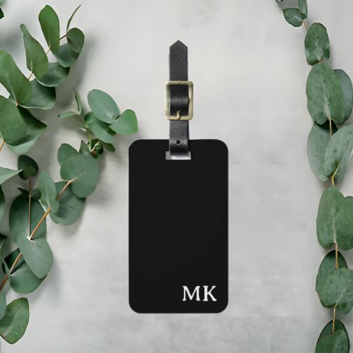 Personalised Luggage Tag  Bridesmaid Gift Black Luggage Tag