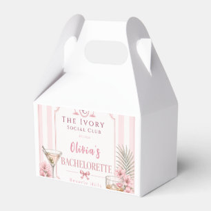personalised Lux Pink Bachelorette Party bridal Favor Boxes