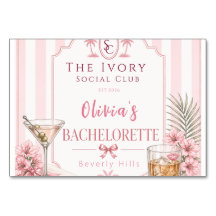 personalised Lux Pink Bachelorette Party bridal
