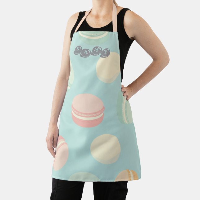 Personalised Macaron Apron – Sweet Kitchen Style (Insitu)