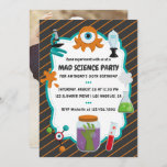 Personalised Mad Science Birthday Party Photo Invitation<br><div class="desc">Customizable to your specifics. Credit to DreAmLoft.</div>