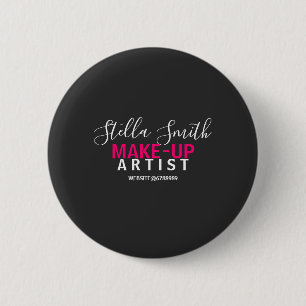 Personalised Makeup Artist Standard Button