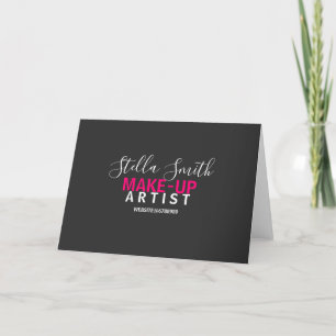 Personalised Makeup Artist Standard Holiday Card