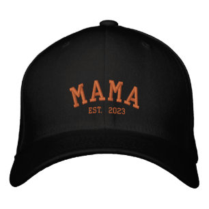 Personalised Mama est.  Embroidered Baseball Cap