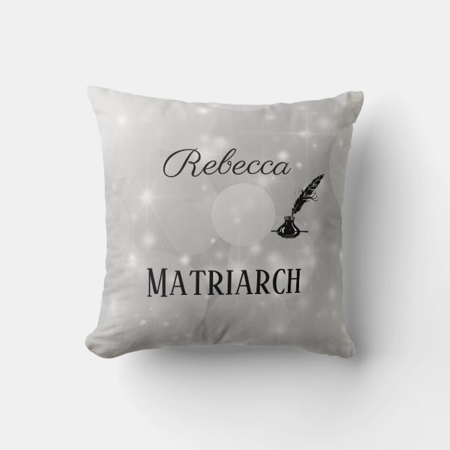 Personalised Matriarch Mother Throw Pillow (Front)
