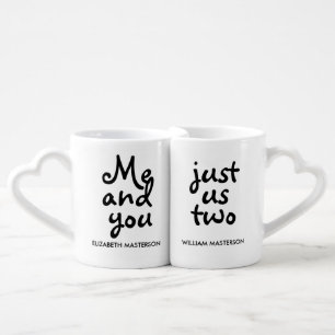 Personalised Me and you, just us two Coffee Mug Set