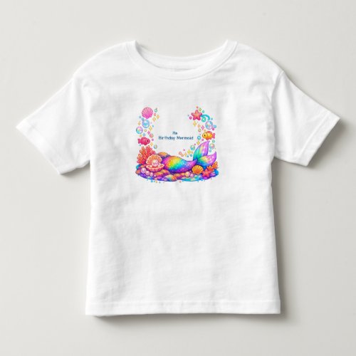 Personalised Mermaid Under the Sea Kids Birthday I Toddler T-shirt
