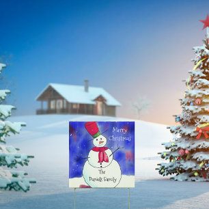Personalised Merry Christmas Sign