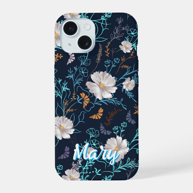 Personalised Midnight Garden Iphone Case (Back)