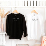 Personalised Minimalist  Hubby Year Established  S Sweatshirt<br><div class="desc">Personalised Minimalist  Hubby Year Established</div>