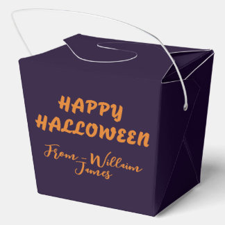 Personalised Mister Pumpk-A-Boo Halloween Pumpkin Favor Boxes