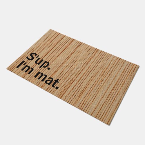 Personalised Modern Rustic Sup Im mat Funny  D Doormat
