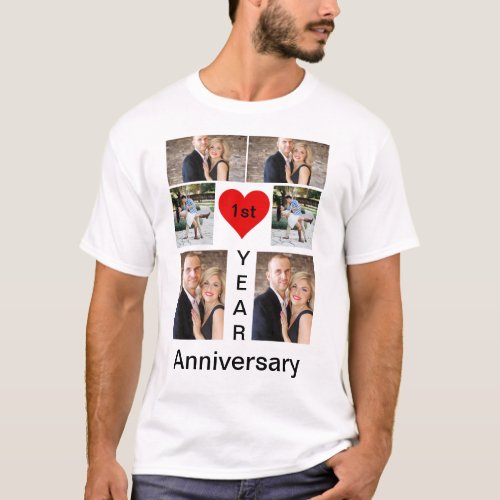 Personalised Modern trendy Anniversary  T_Shirt