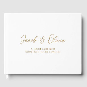 Personalised Modern Wedding Guest Book