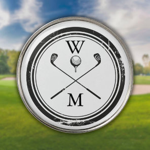 Personalised Monogram Golf Ball Marker