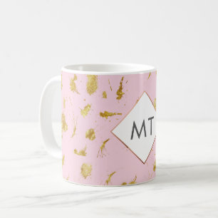 Personalised Monogram Rose Gold Mug