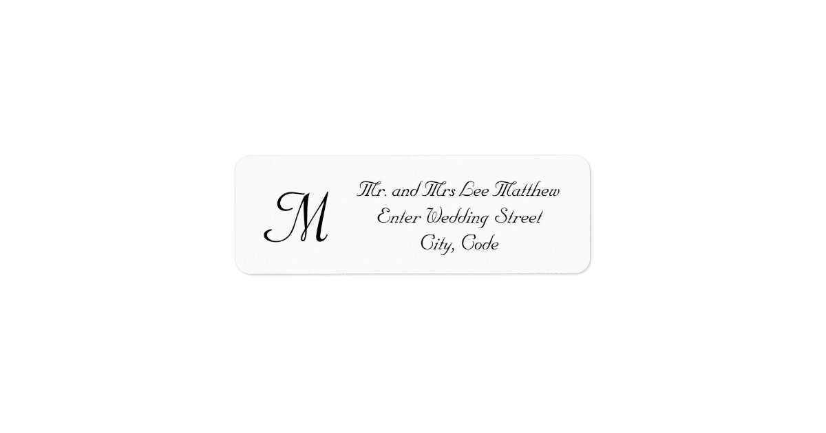 Personalised Monogram Wedding Invitation Labels Zazzle Personalised Monogram Wedding Invitation Labels Zazzle