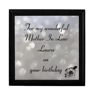 Personalised Mother In Law Birthday Gift Box