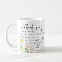 Personalised Mother of Groom Bride Thank you from.