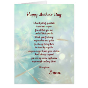 Personalised Mothers Day Card