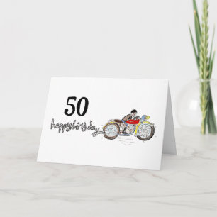 Personalised Motorbike Birthday Card