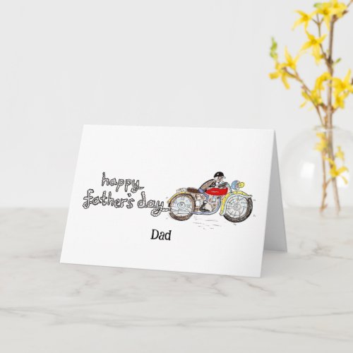 Personalised Motorbike Father's Day Card