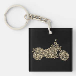 Personalised motorcycle keychain