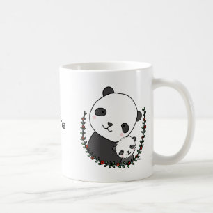 Personalised Mug Cute Panda Mum Baby Custom Mug