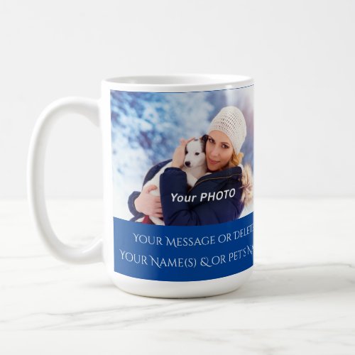 Personalised Mug with Photo and Text or Delete