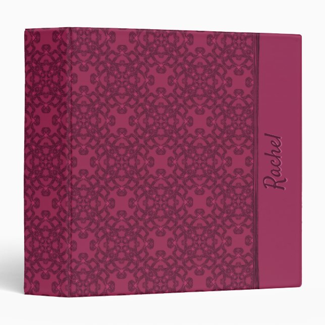 Personalised Mulberry Pattern 3 Ring Binder (Front/Spine)