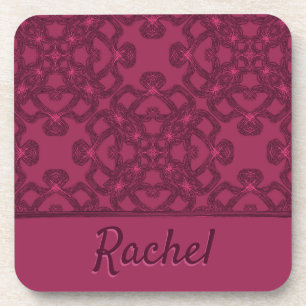 Personalised Mulberry Pattern Beverage Coaster