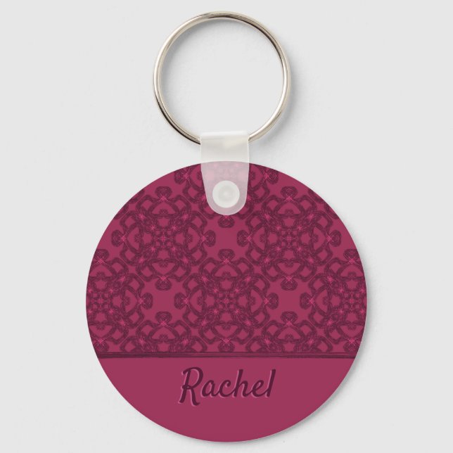 Personalised mulberry pattern keychain (Front)