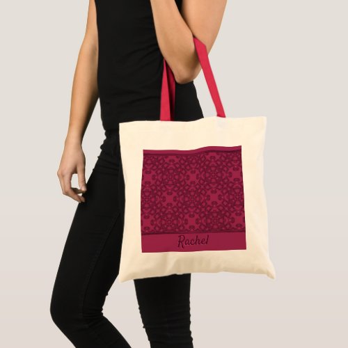 Personalised mulberry pattern tote bag