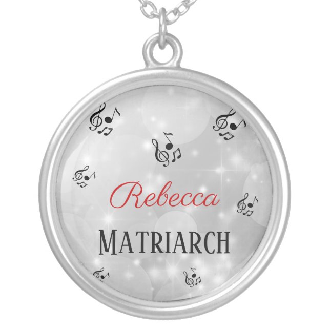 Personalised Musical Matriarch Necklace (Front)