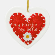 Personalised My Hartjie My Liefie Applique Heart