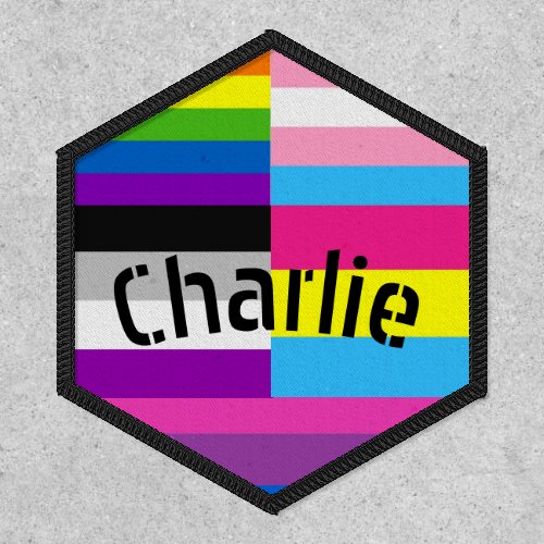 Personalised Name Badge Custom LGBTQIA Flags