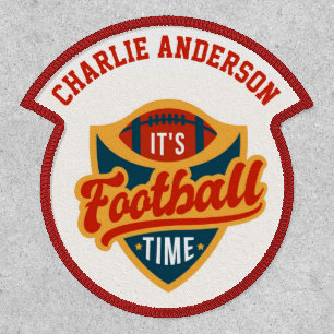 Personalised Name Badge FOOTBALL PLAYER Time