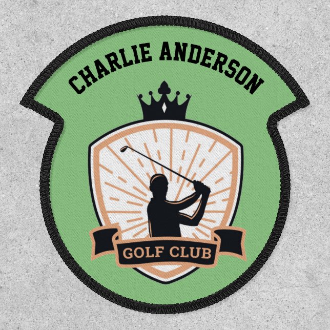 Personalised Name Badge GOLFER GOLF CLUB GOLFING (Front)