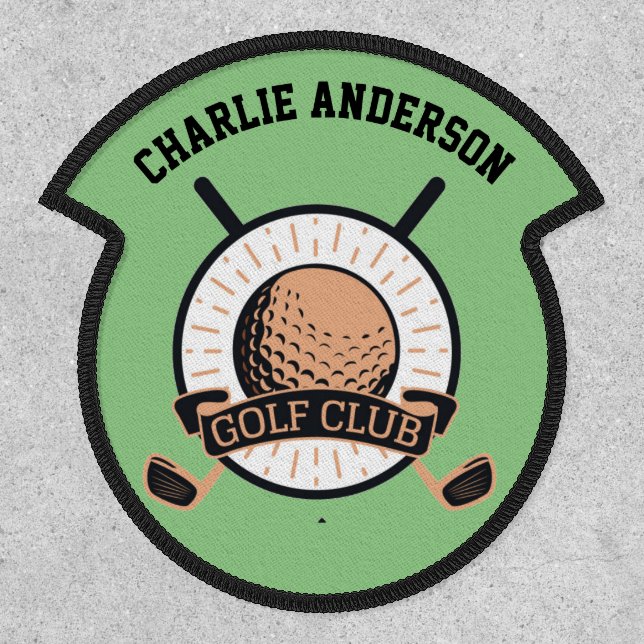 Personalised Name Badge GOLFER GOLF CLUB GOLFING (Front)