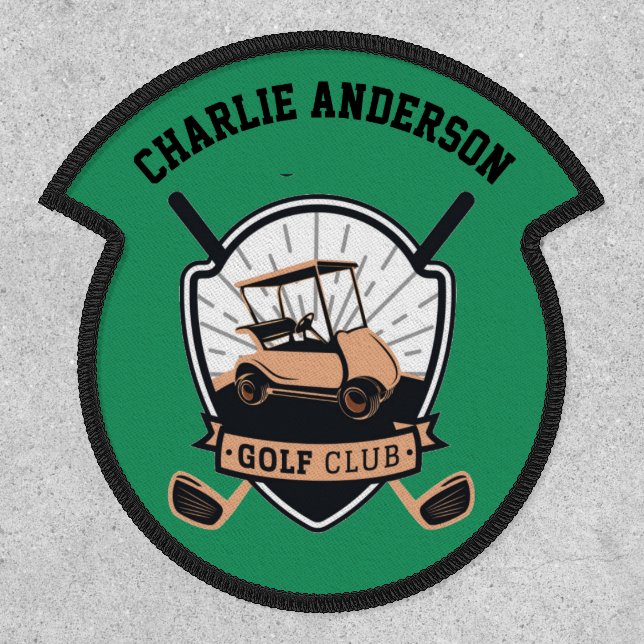 Personalised Name Badge GOLFER GOLF CLUB GOLFING (Front)