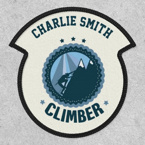 Personalised Name Badge Mountain Explorer Climbing